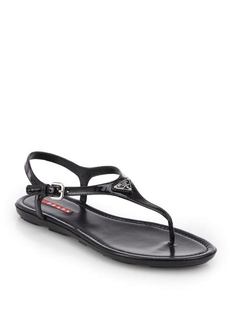 prada t strap thong sandal|Prada Sandals for Women .